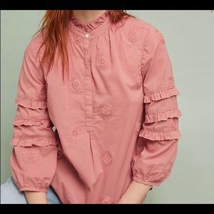 Sunflower Anthropologie Top NWOT